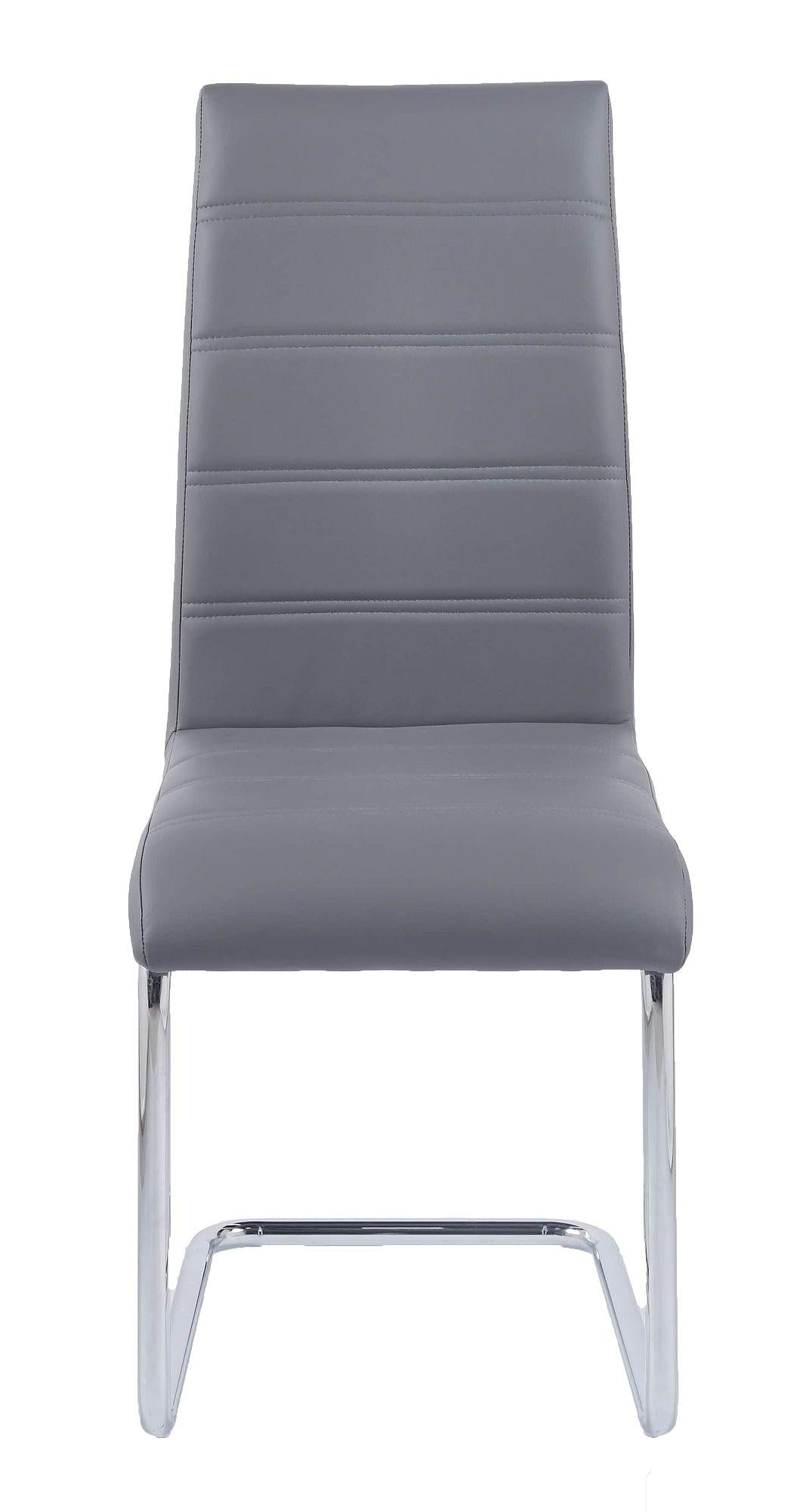 Monza Faux Leather Chrome Cantilever Dining Chair