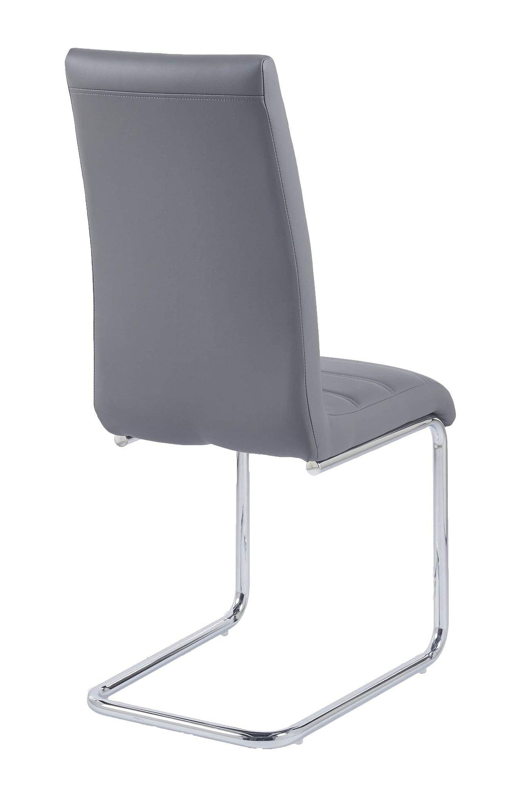 Monza Faux Leather Chrome Cantilever Dining Chair