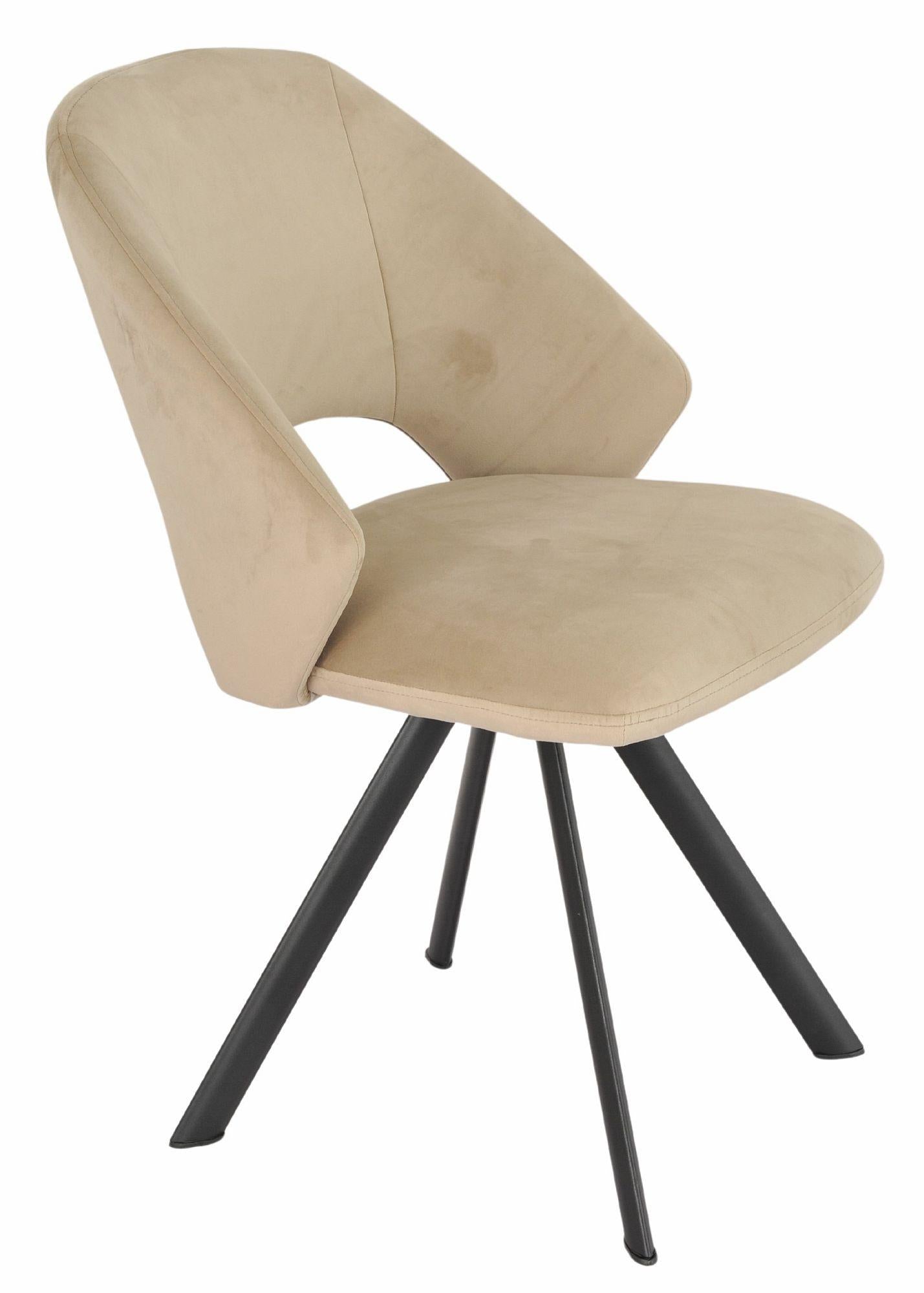 Florentine Fabric Swivel Dining Chair