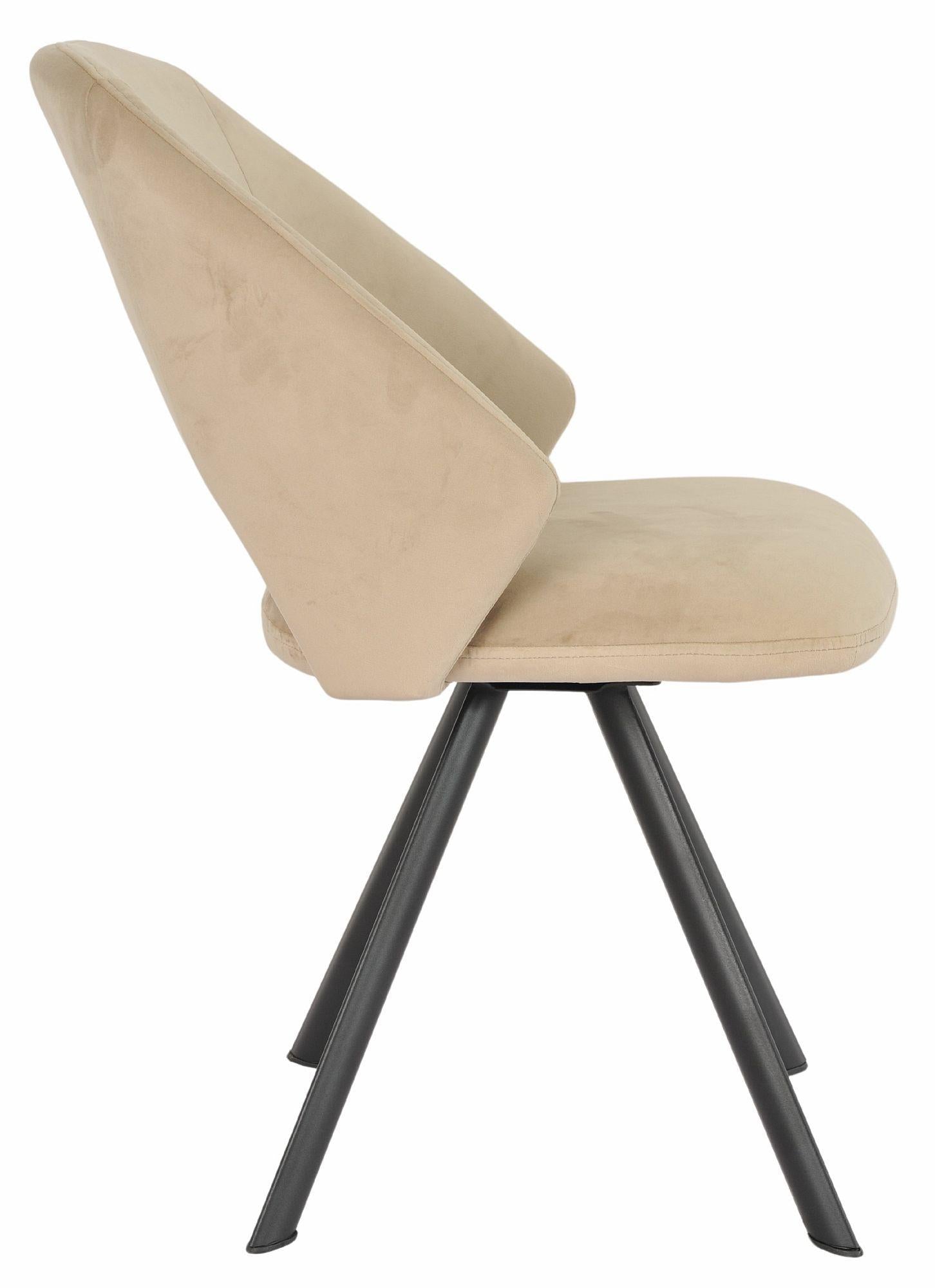 Florentine Fabric Swivel Dining Chair