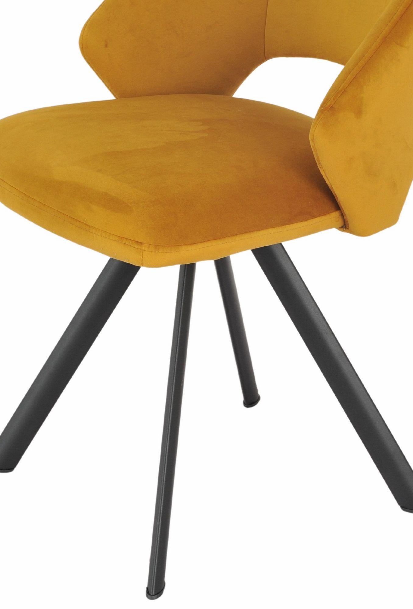 Florentine Fabric Swivel Dining Chair