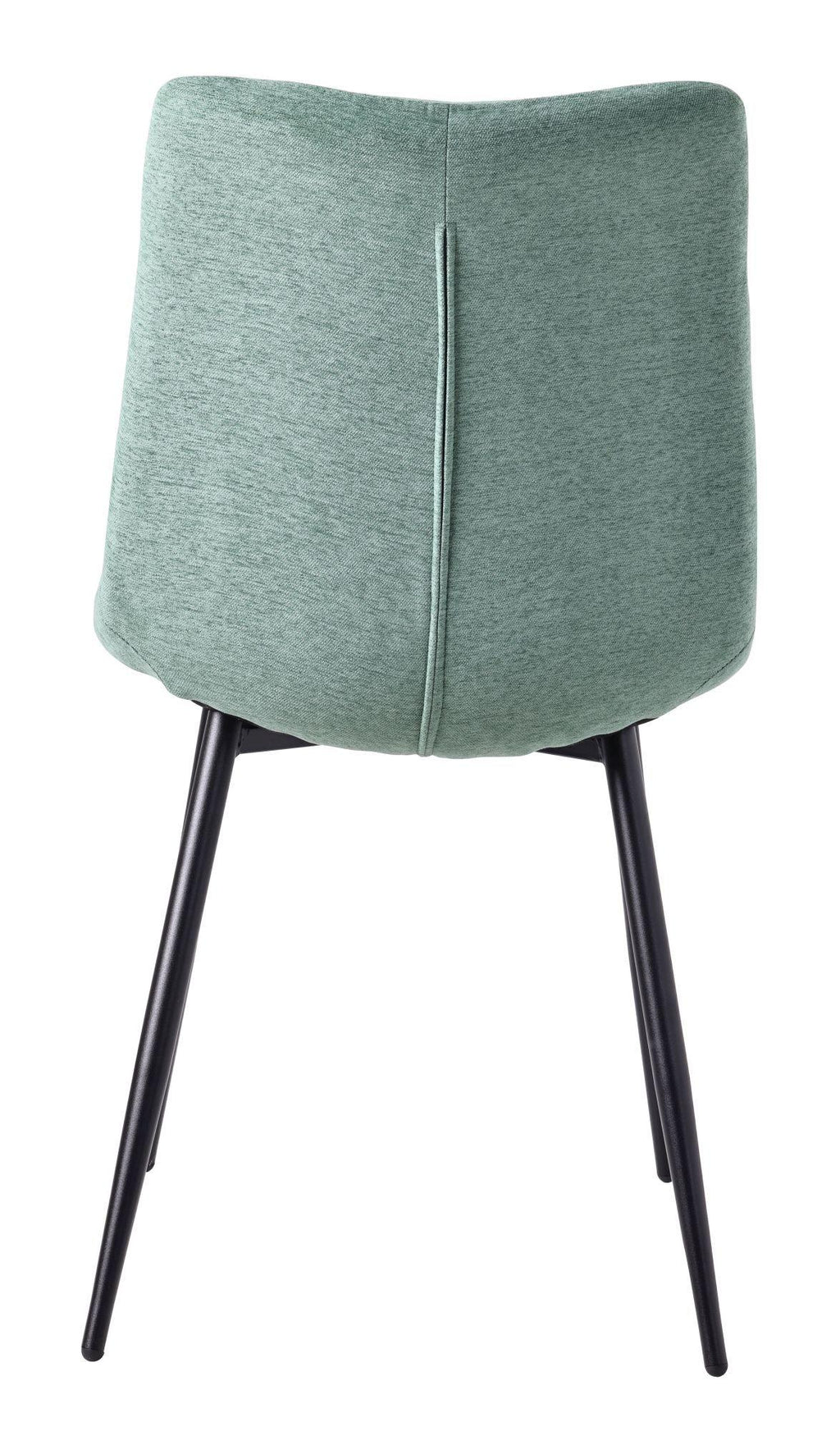 Soleil Fabric Dining Chair with Black Metal Legs