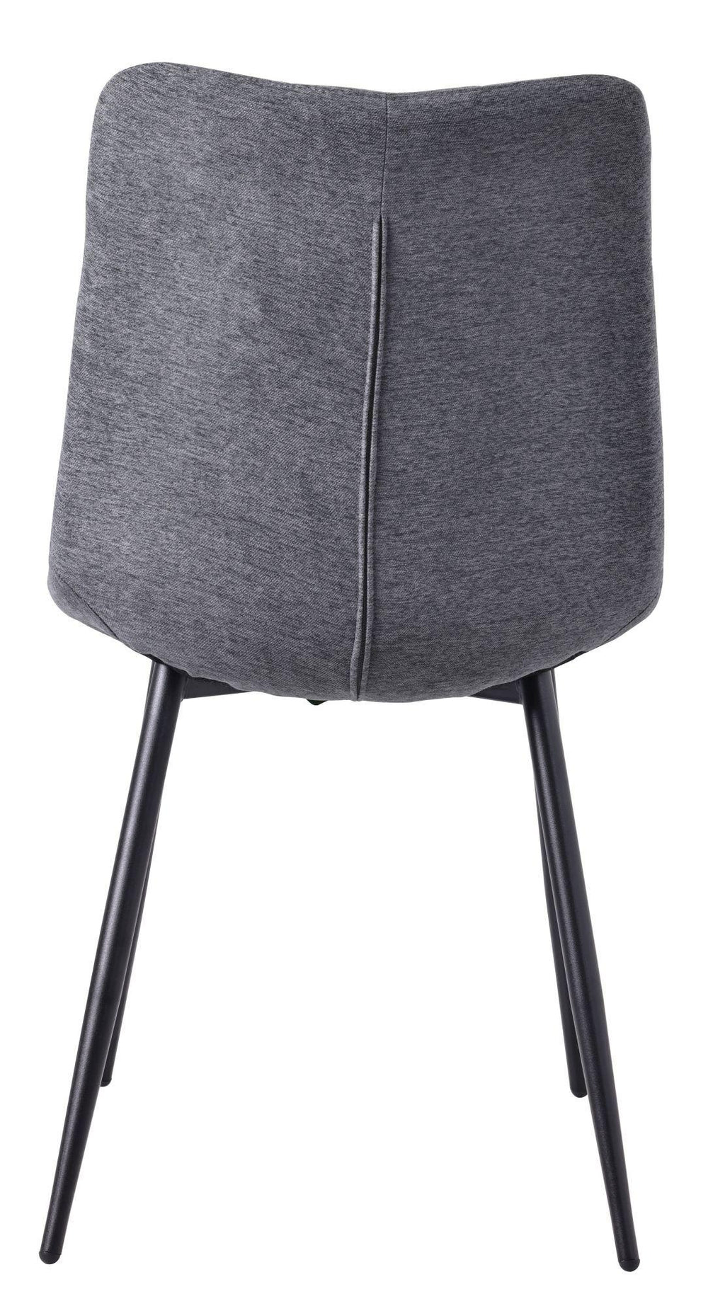 Soleil Fabric Dining Chair with Black Metal Legs