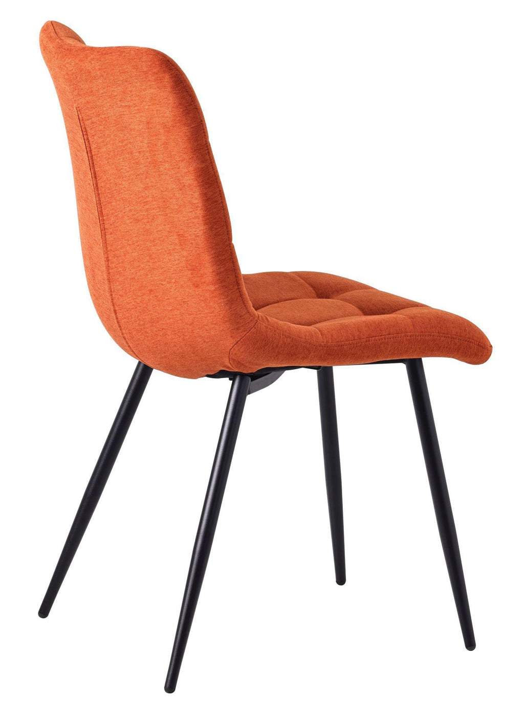 Soleil Fabric Dining Chair with Black Metal Legs