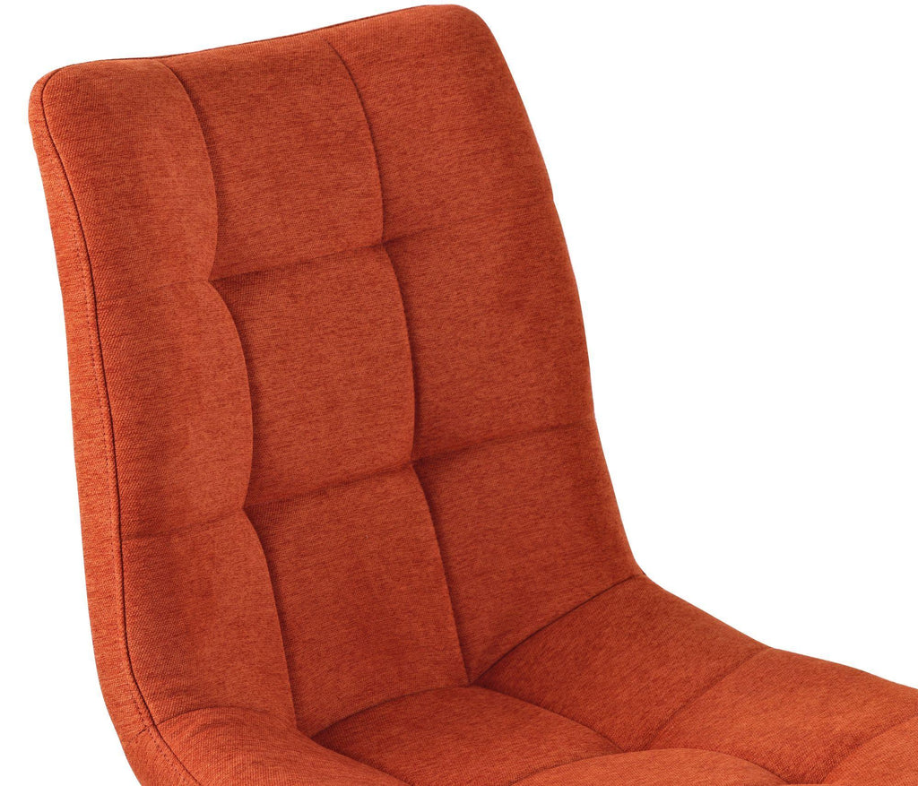 Soleil Fabric Dining Chair with Black Metal Legs