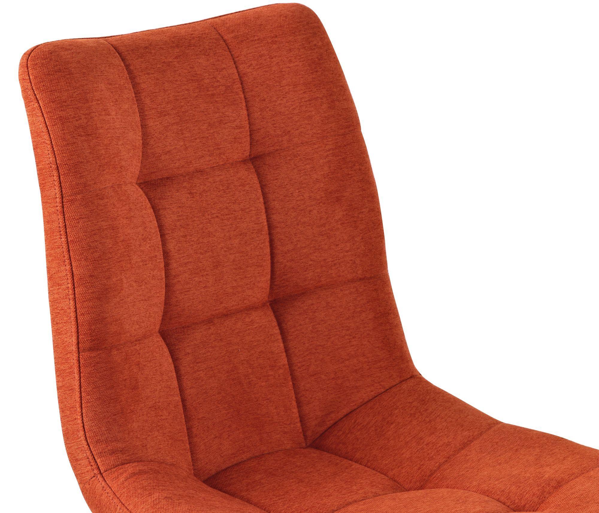 Soleil Fabric Dining Chair with Black Metal Legs