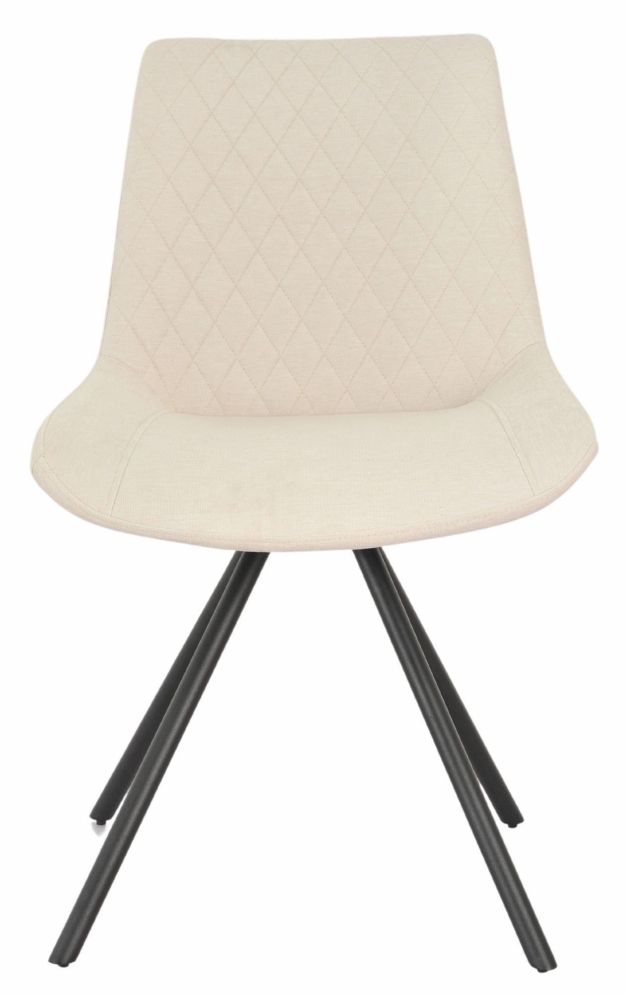 Lumière Fabric Swivel Dining Chair
