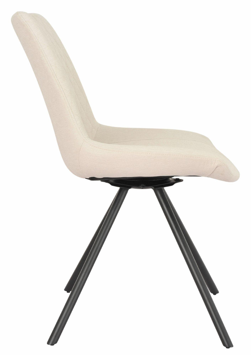 Lumière Fabric Swivel Dining Chair