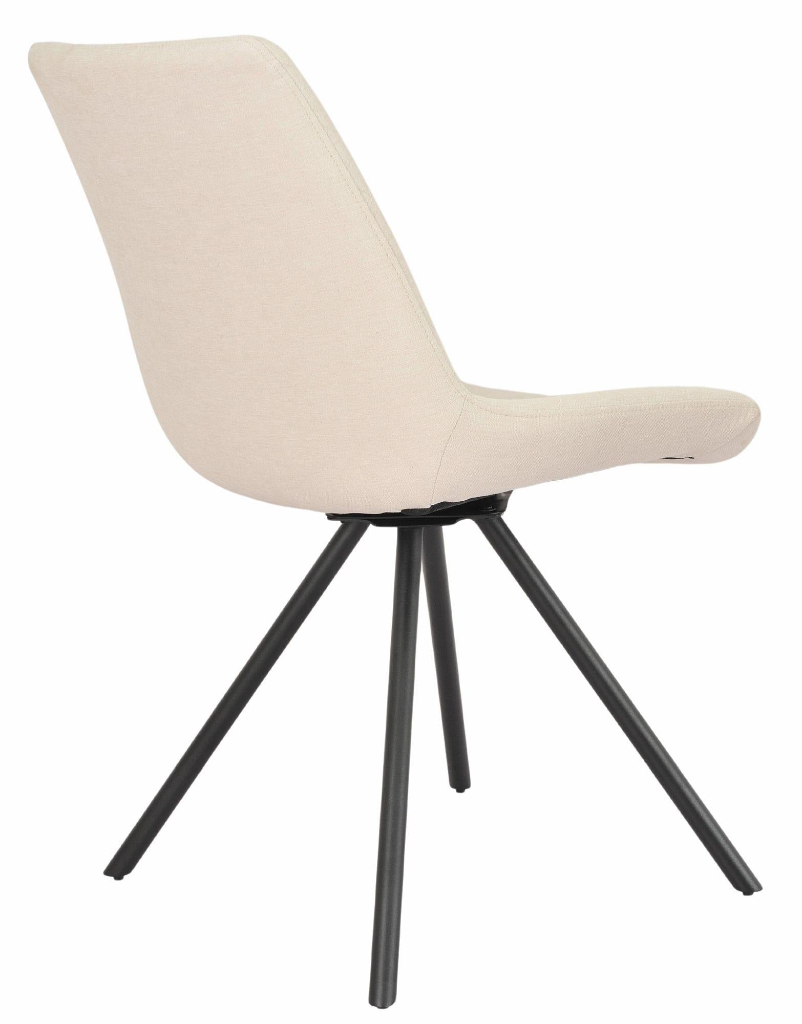 Lumière Fabric Swivel Dining Chair