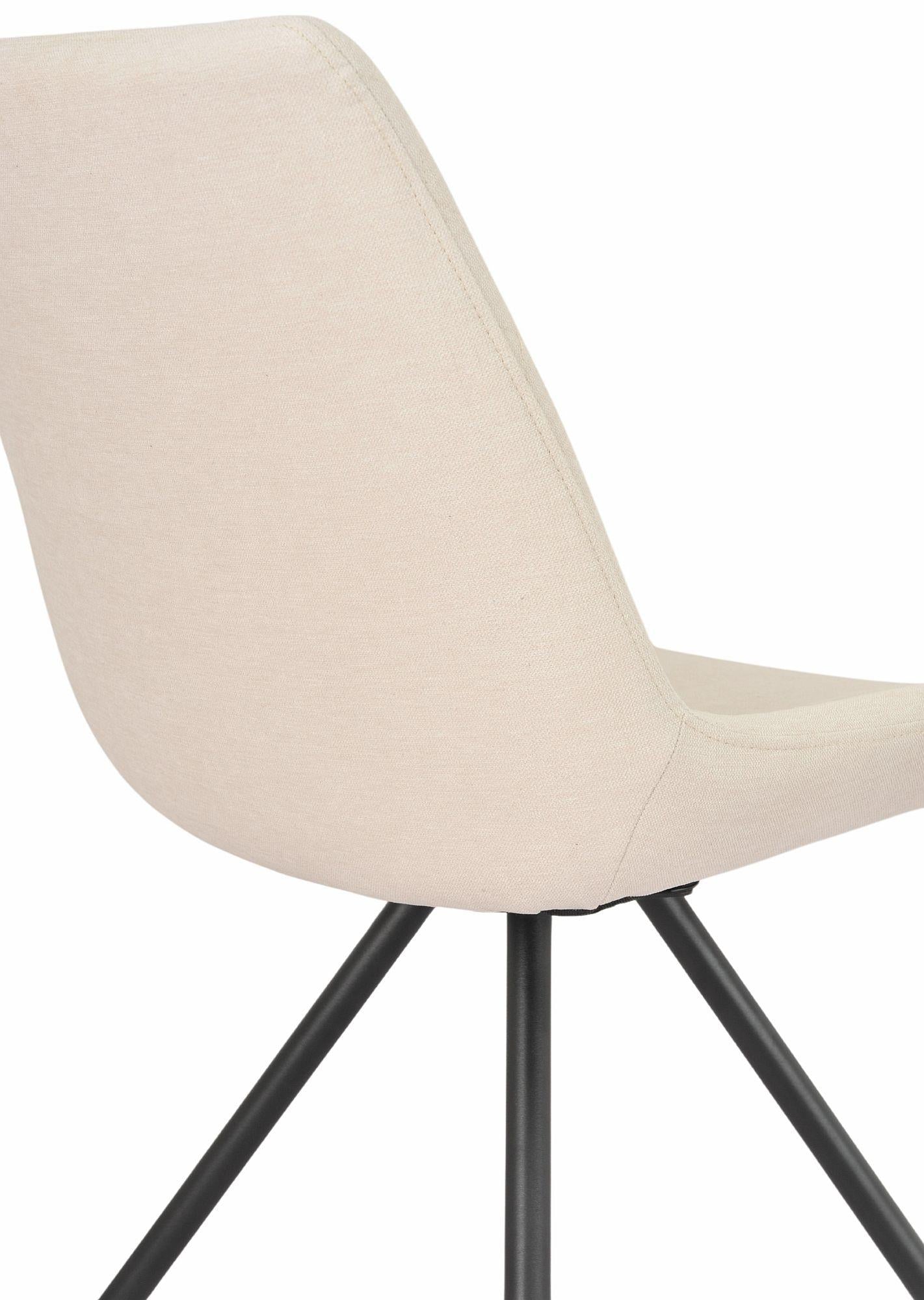 Lumière Fabric Swivel Dining Chair