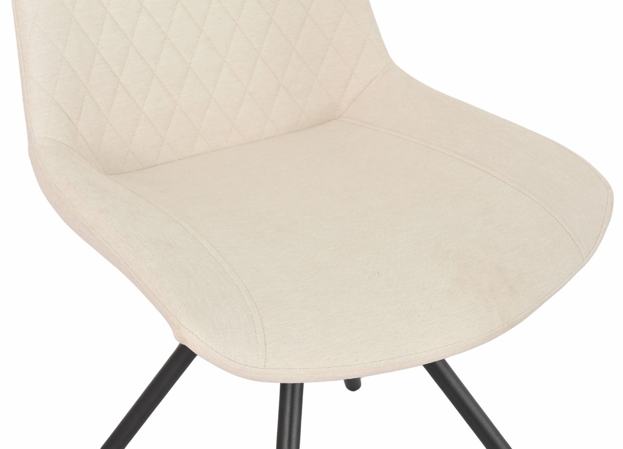 Lumière Fabric Swivel Dining Chair