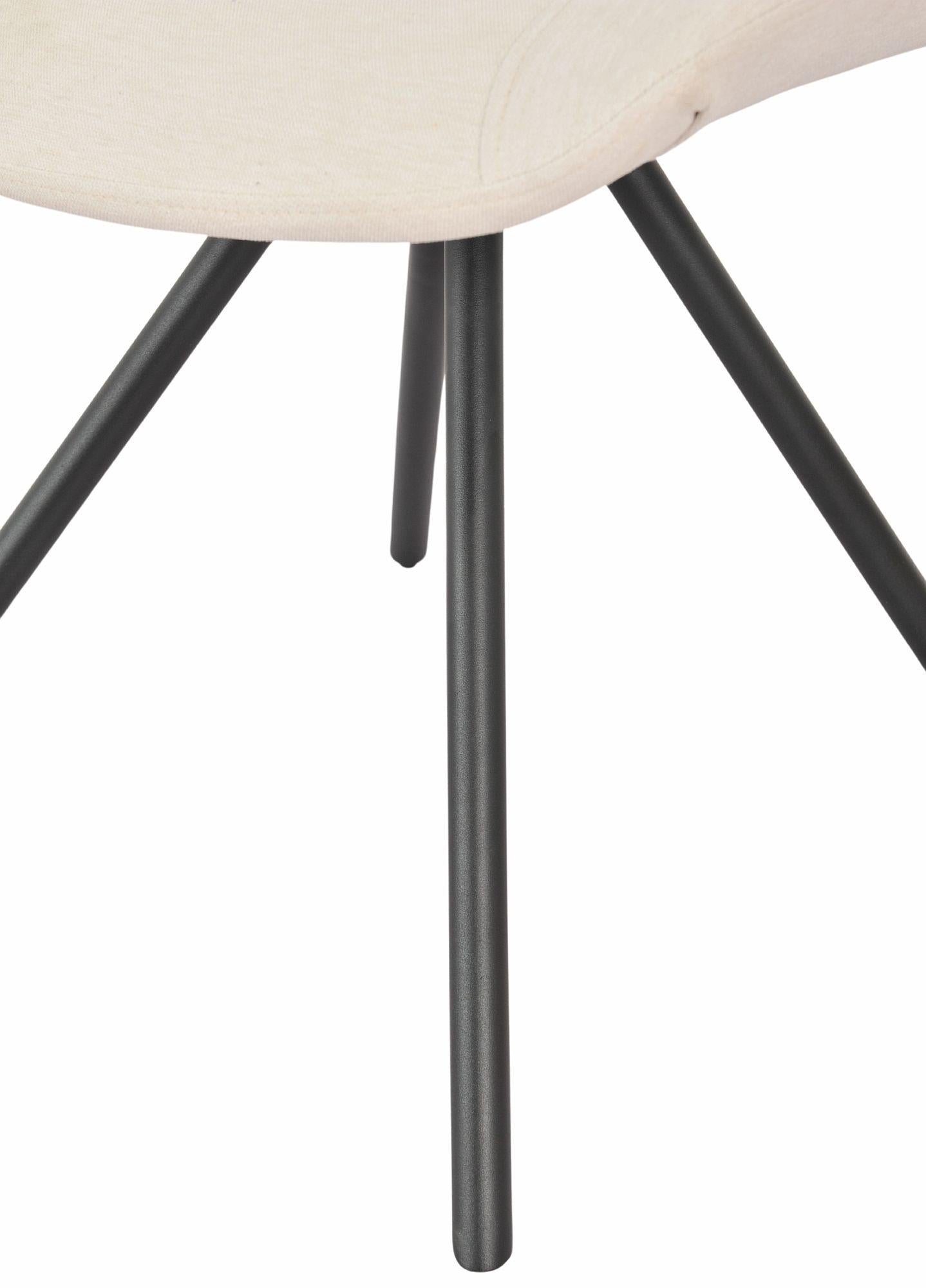 Lumière Fabric Swivel Dining Chair