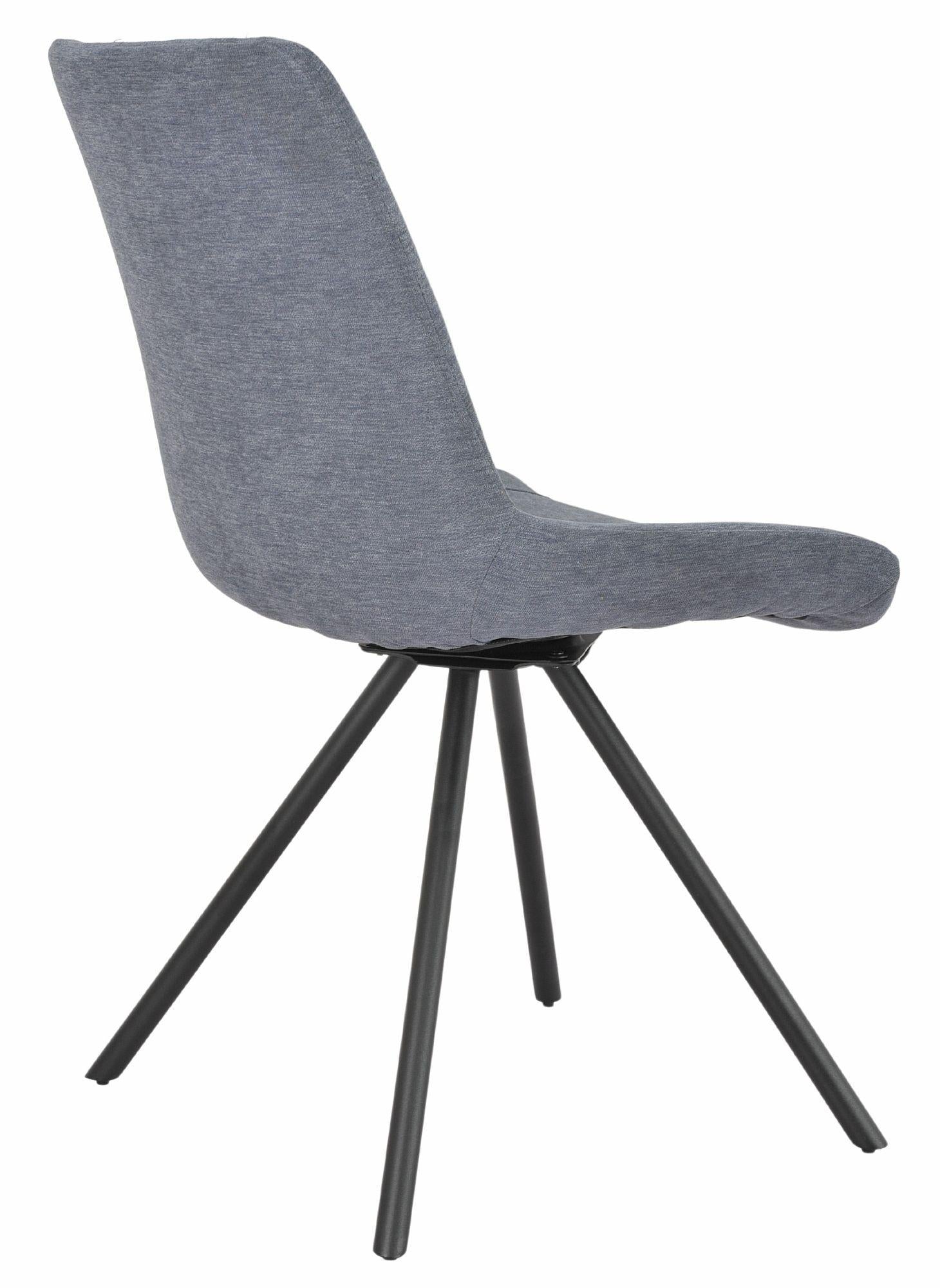 Lumière Fabric Swivel Dining Chair