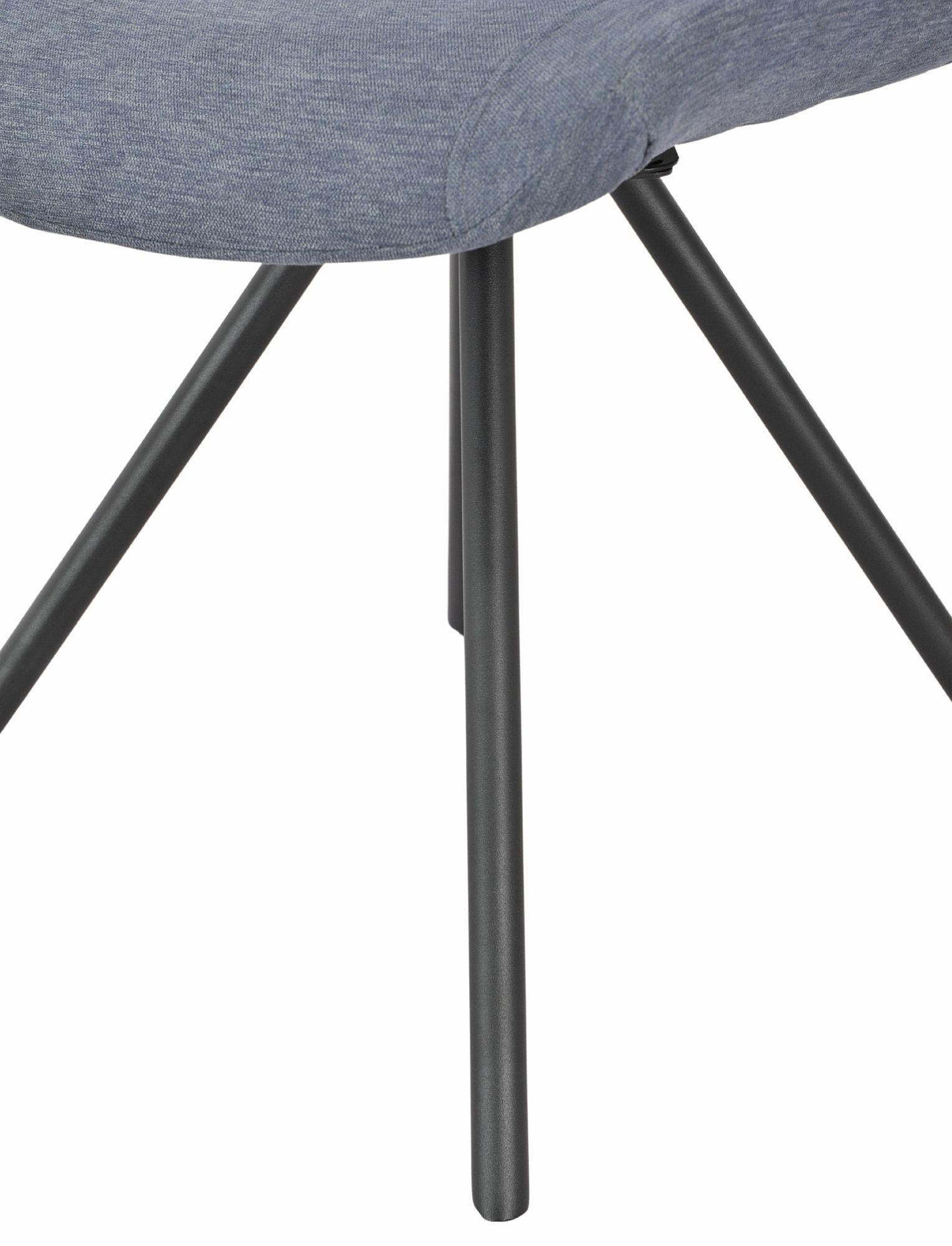 Lumière Fabric Swivel Dining Chair