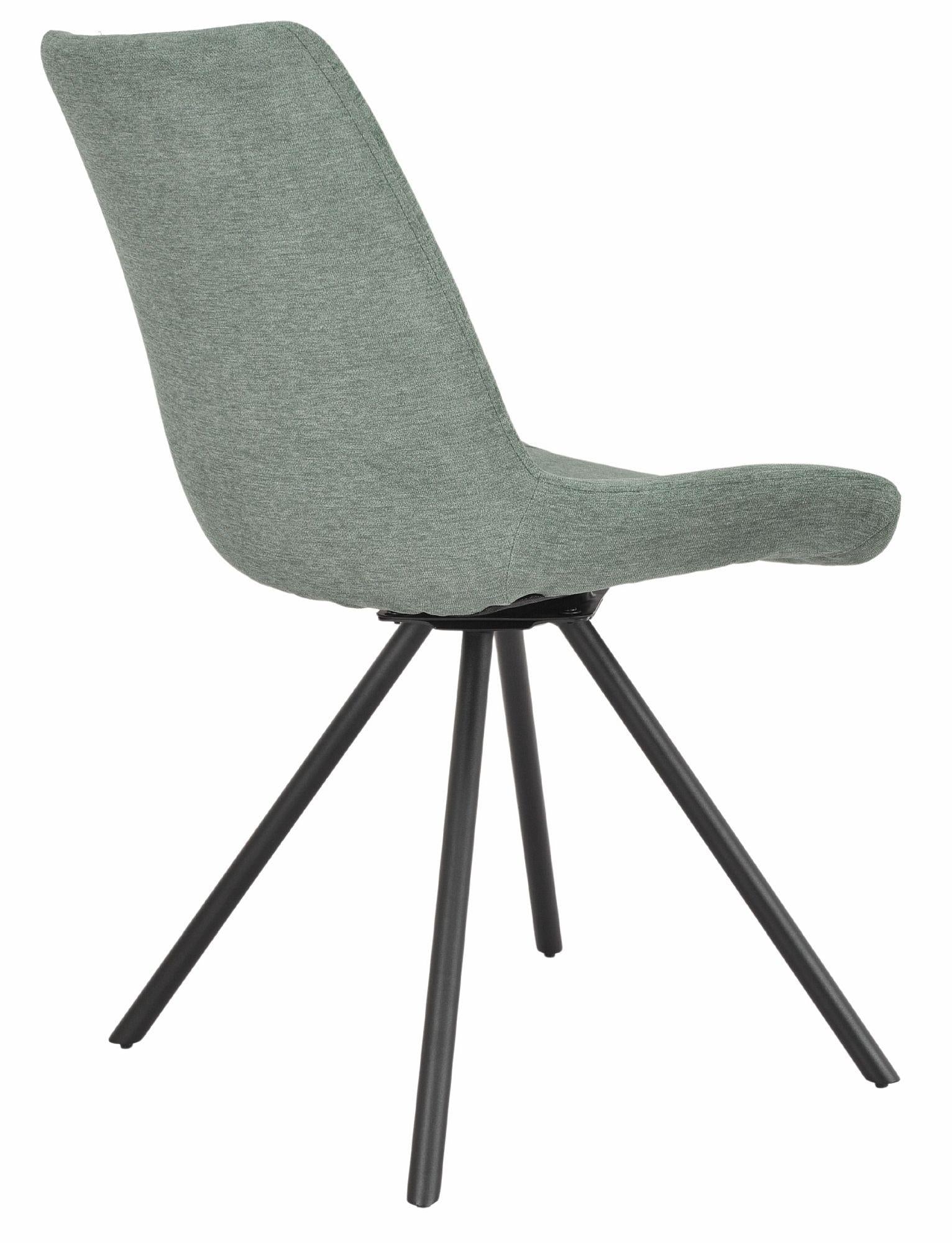 Lumière Fabric Swivel Dining Chair