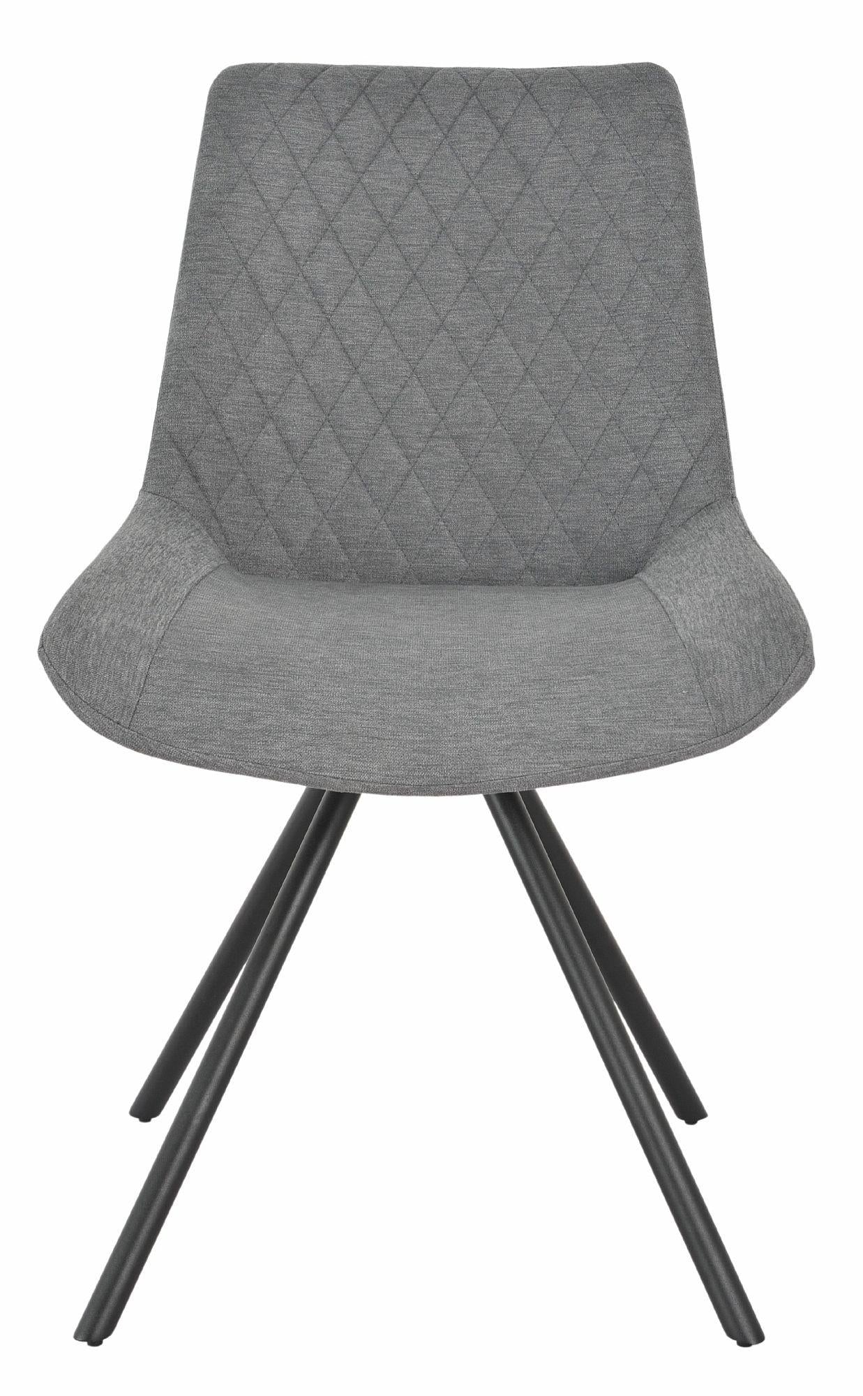 Lumière Fabric Swivel Dining Chair