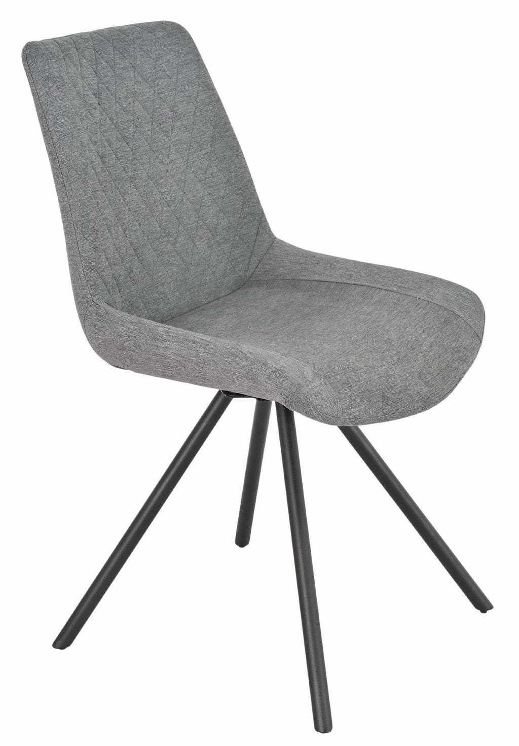 Lumière Fabric Swivel Dining Chair