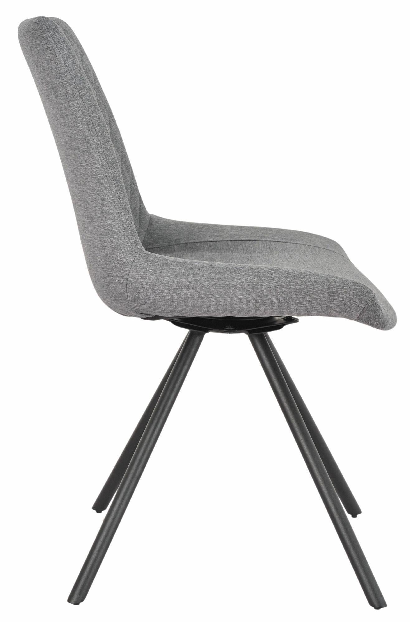 Lumière Fabric Swivel Dining Chair