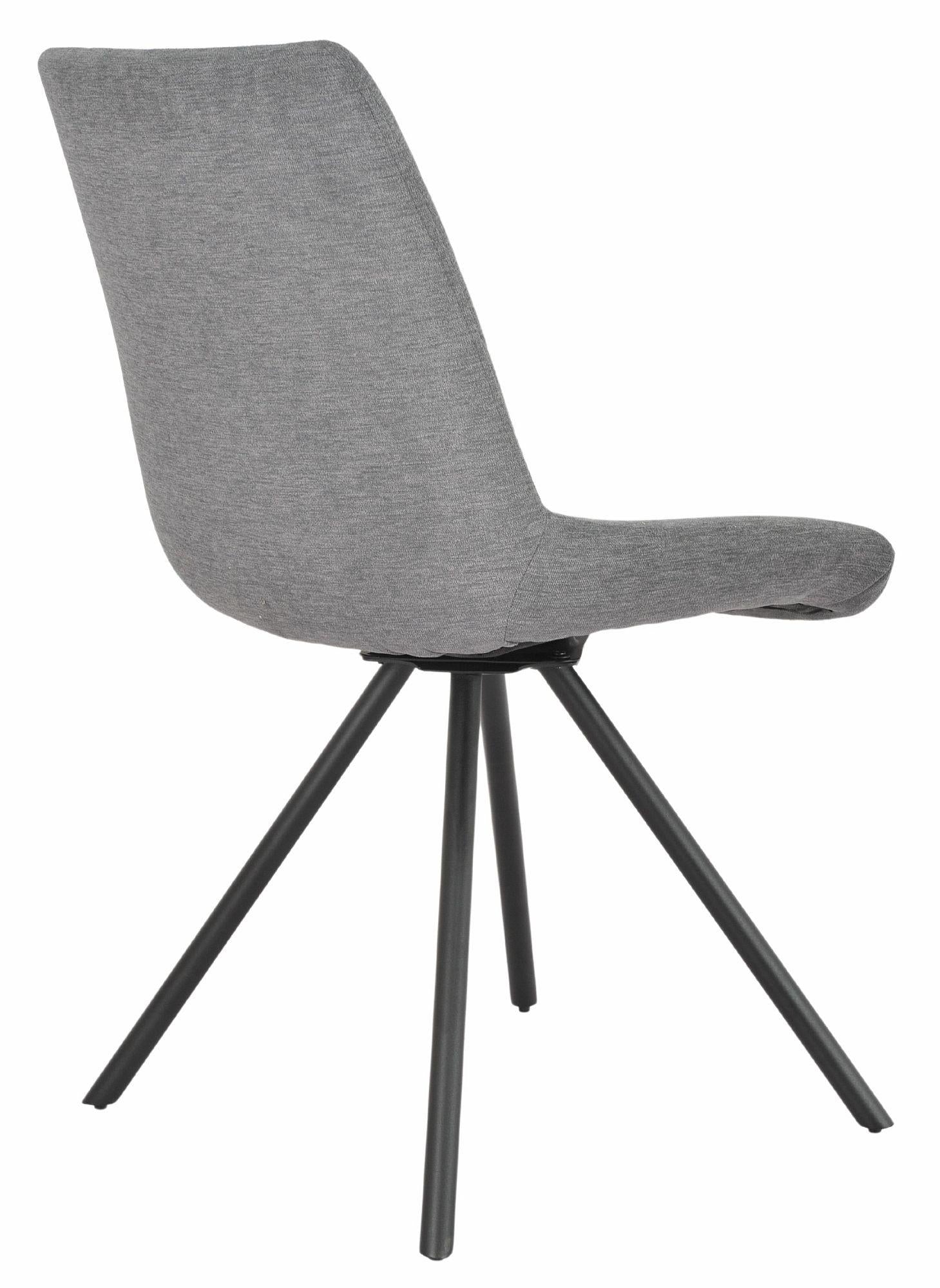 Lumière Fabric Swivel Dining Chair