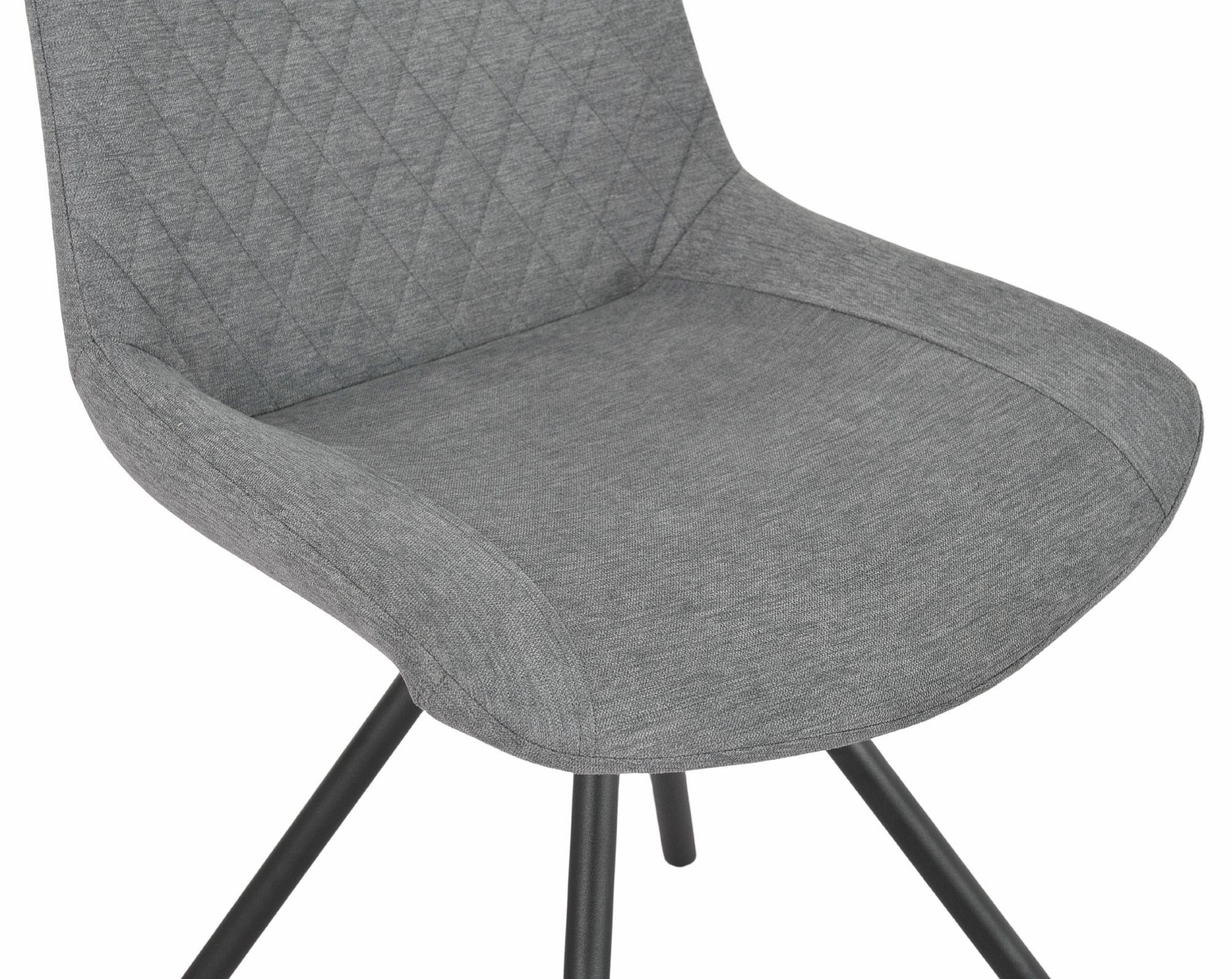 Lumière Fabric Swivel Dining Chair