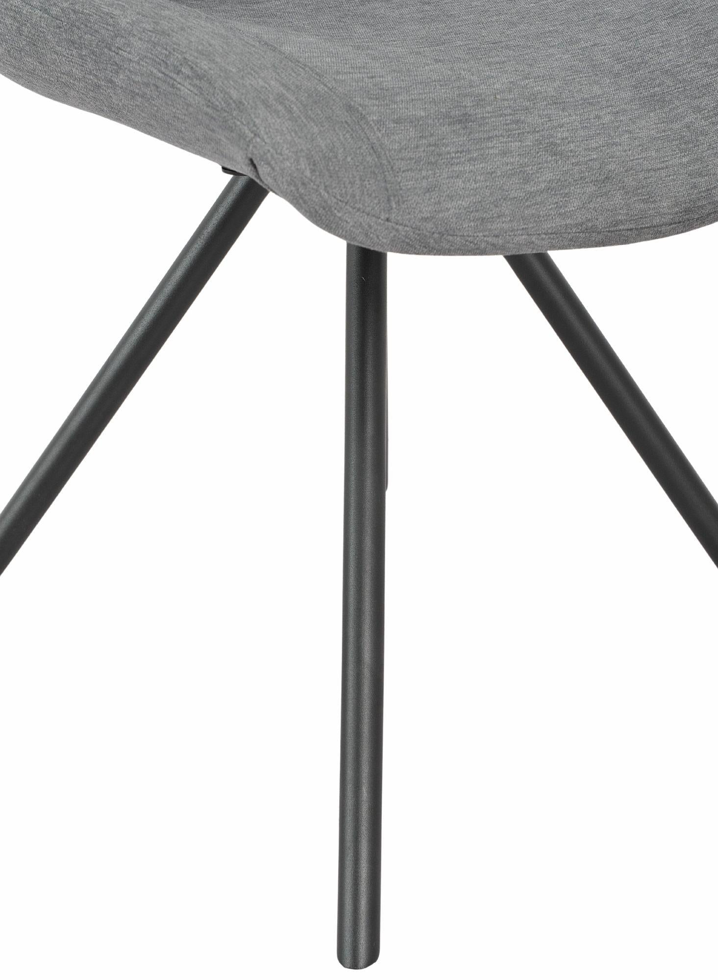 Lumière Fabric Swivel Dining Chair