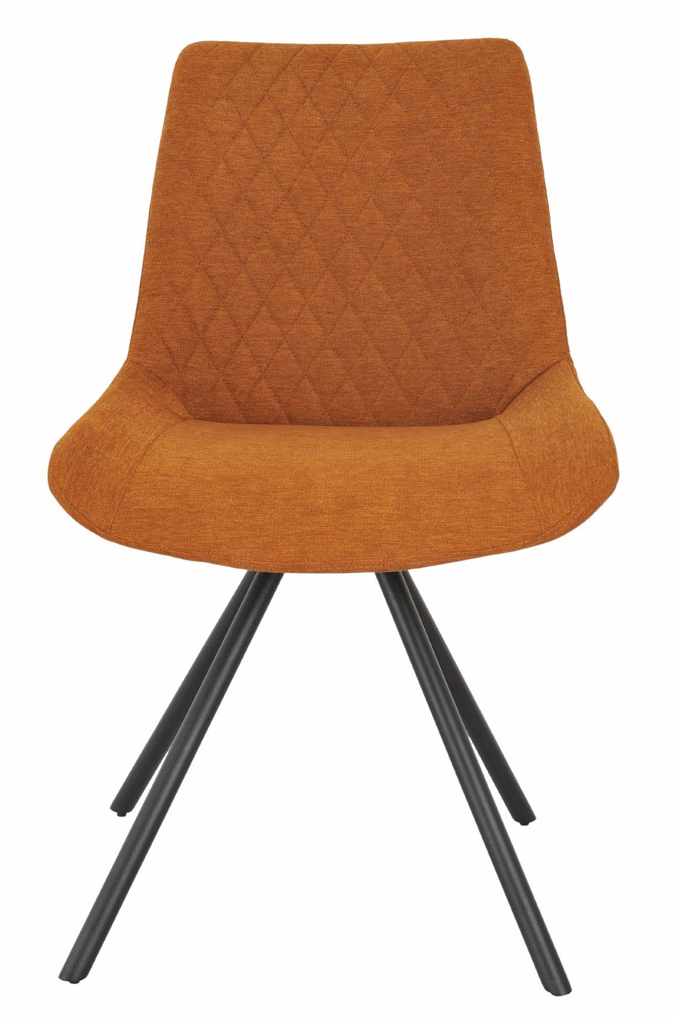 Lumière Fabric Swivel Dining Chair