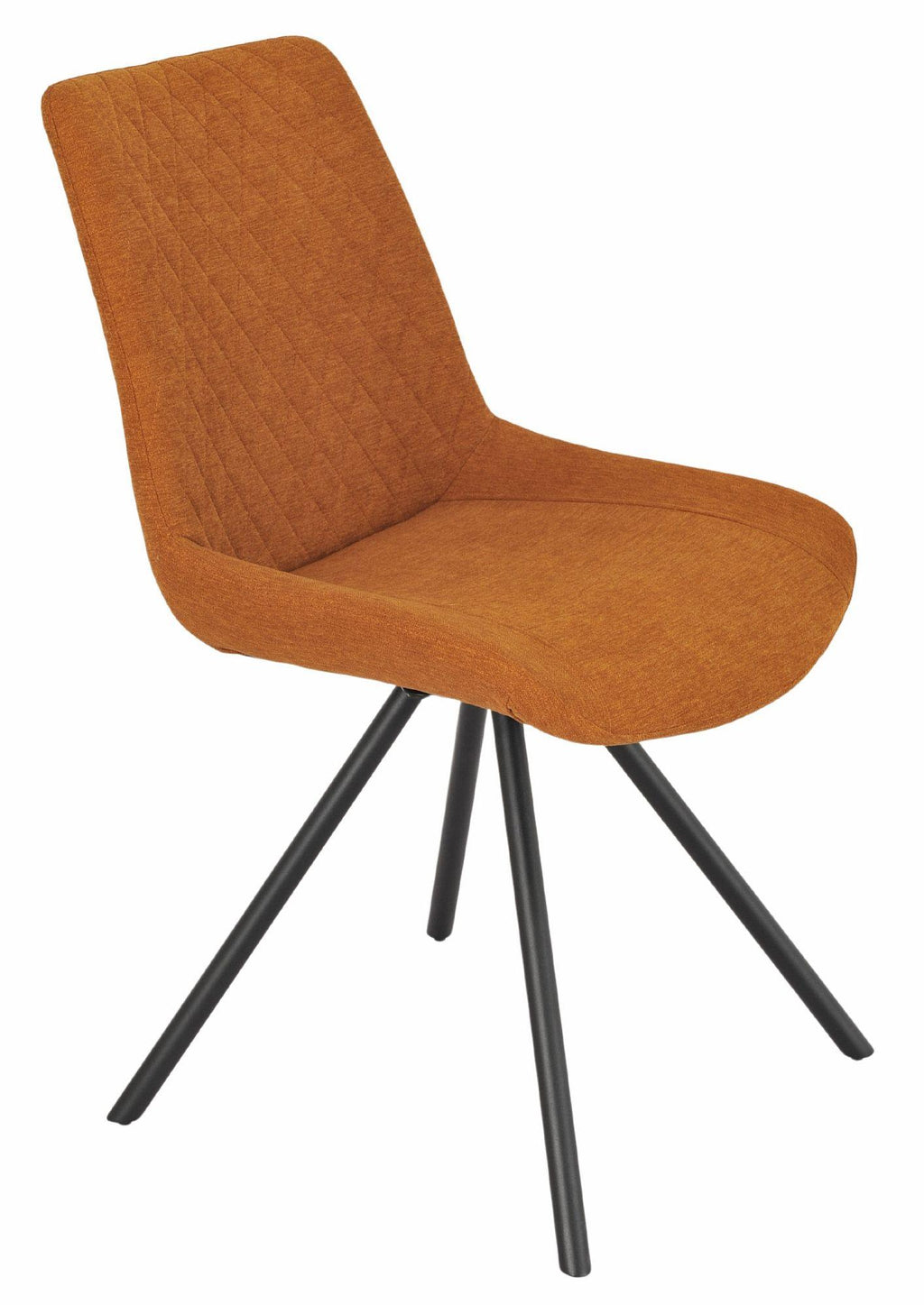 Lumière Fabric Swivel Dining Chair