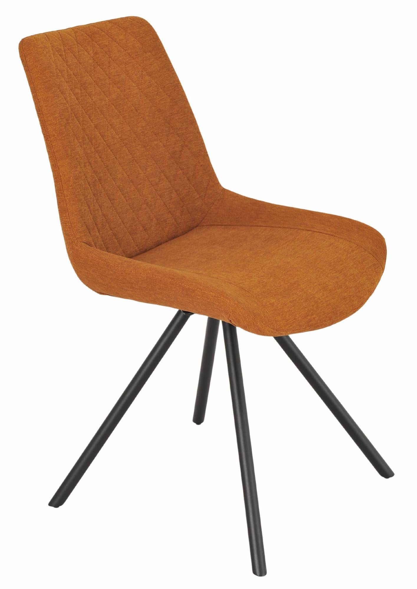 Lumière Fabric Swivel Dining Chair