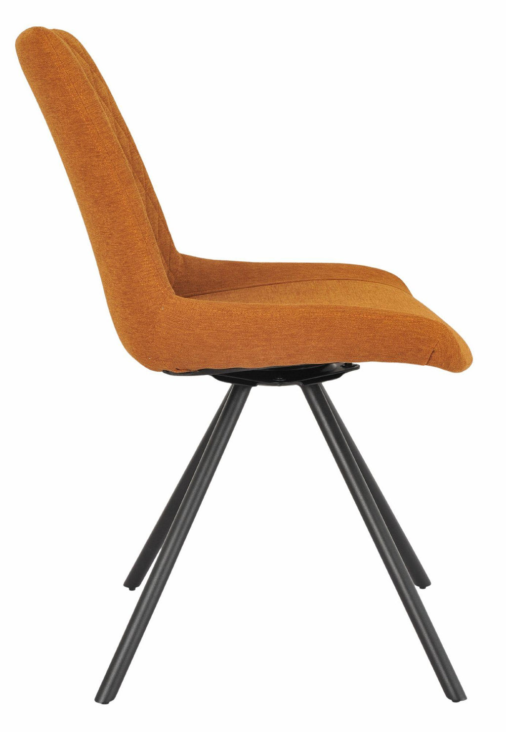Lumière Fabric Swivel Dining Chair
