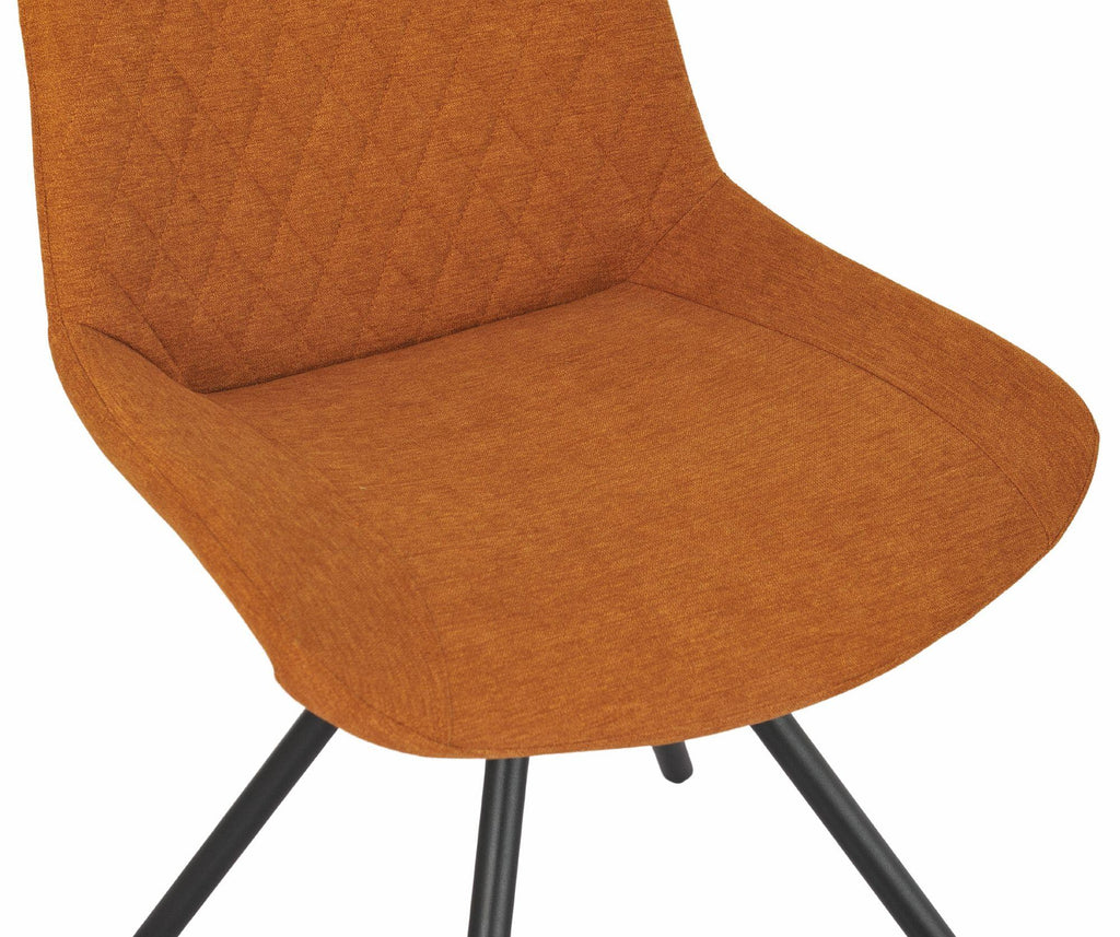 Lumière Fabric Swivel Dining Chair