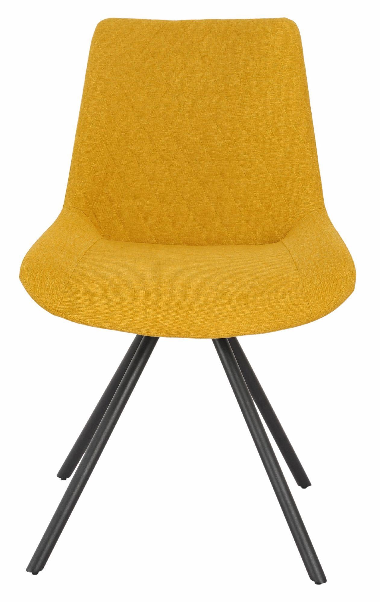 Lumière Fabric Swivel Dining Chair