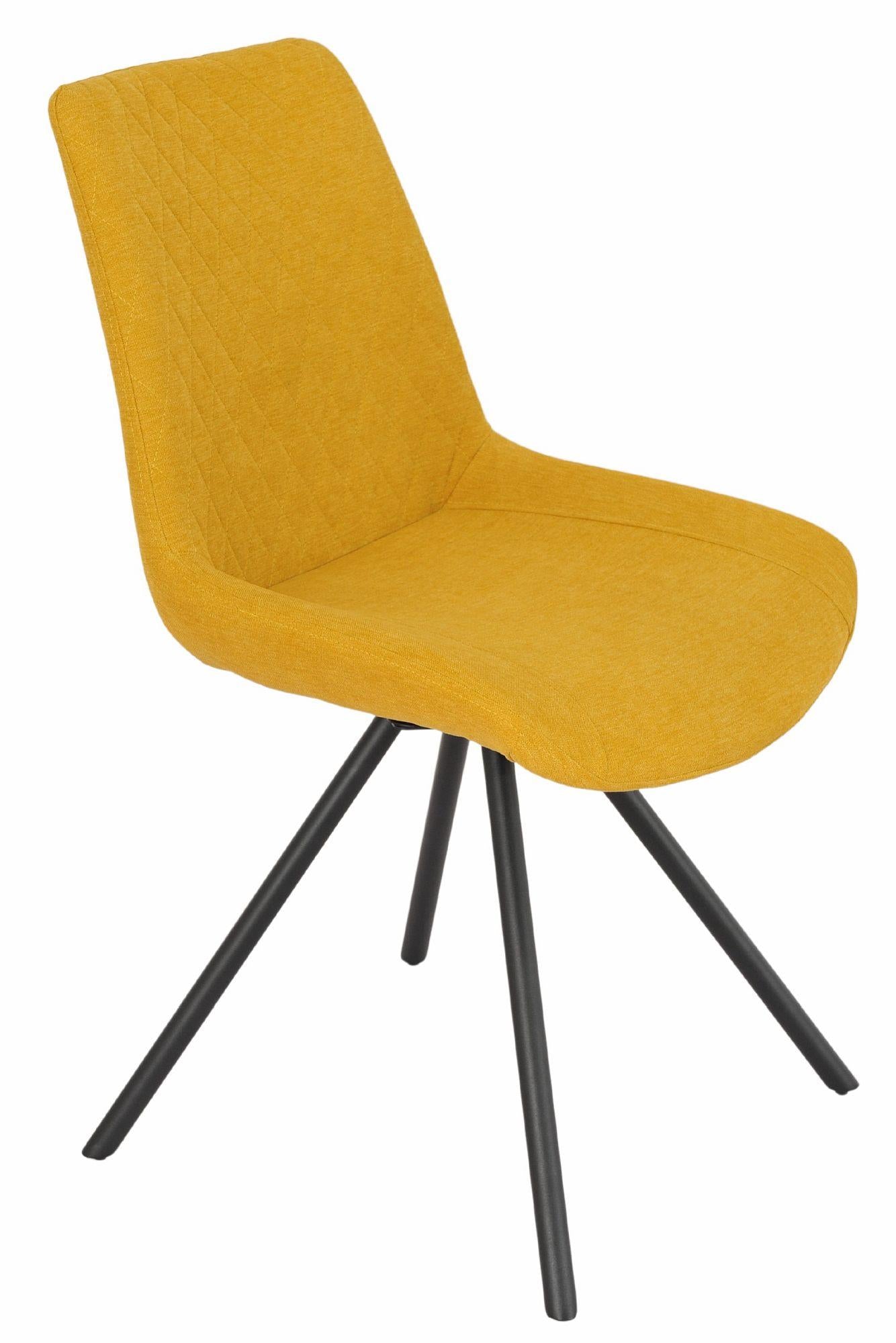 Lumière Fabric Swivel Dining Chair