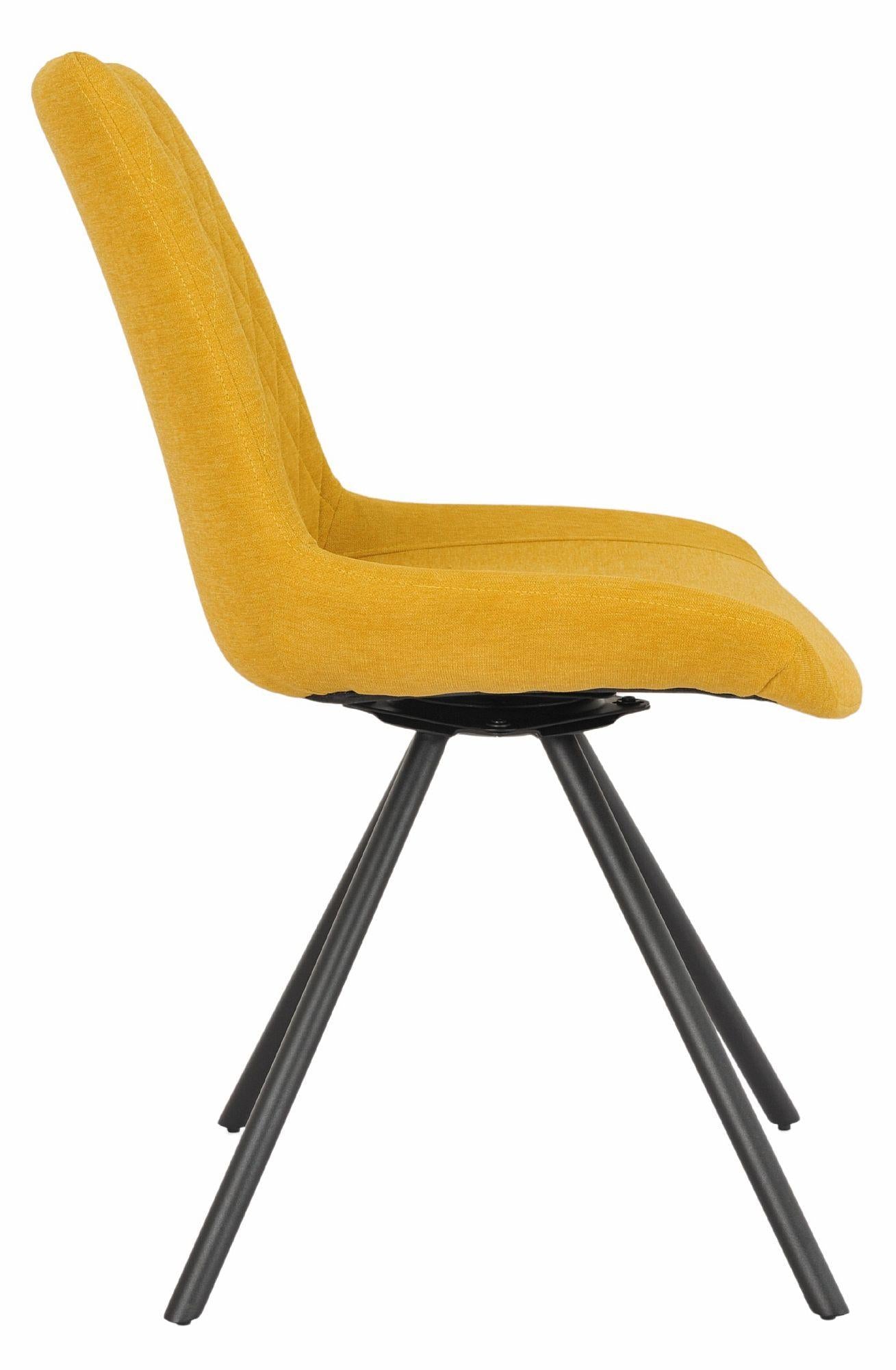Lumière Fabric Swivel Dining Chair