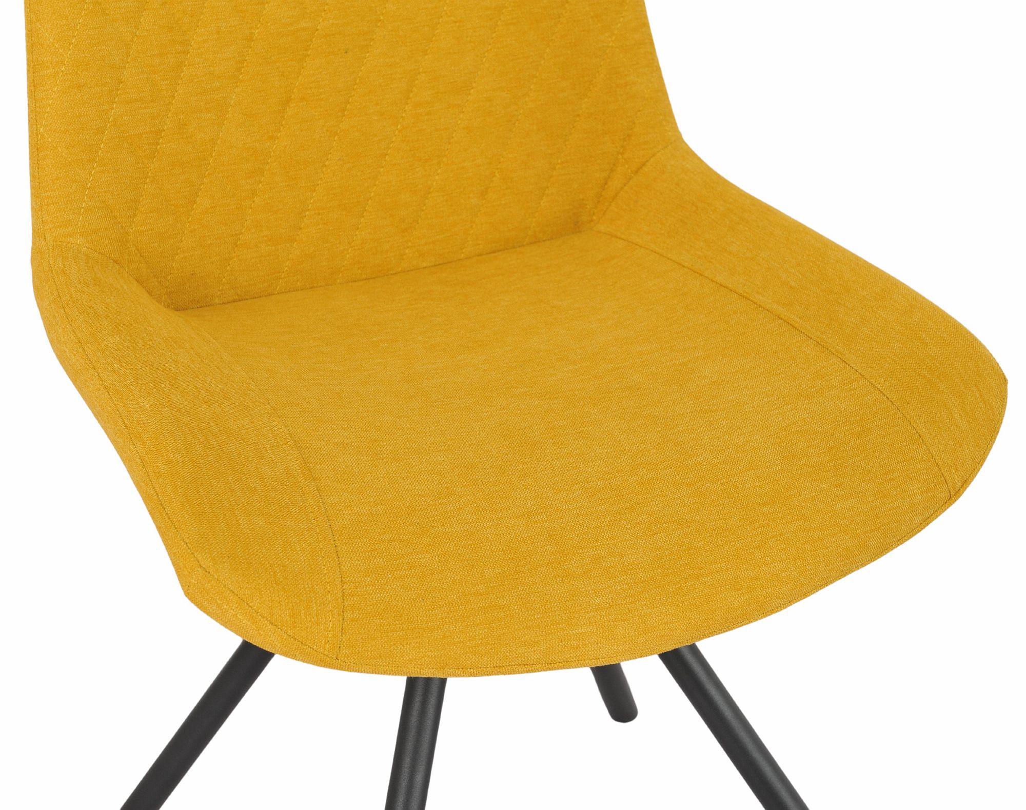 Lumière Fabric Swivel Dining Chair