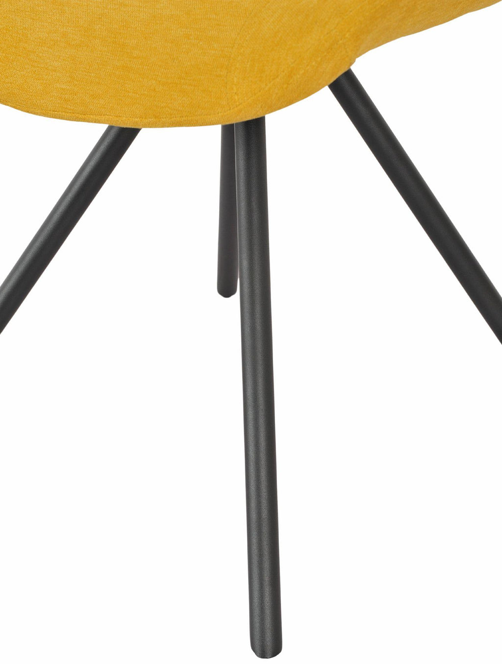 Lumière Fabric Swivel Dining Chair