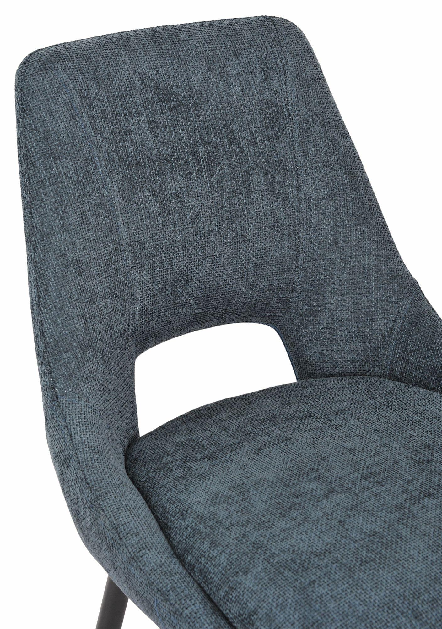 Atelier Fabric Dining Chair with Black Legs