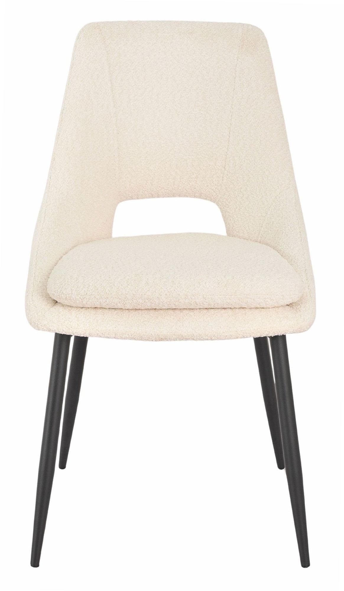 Atelier Fabric Dining Chair with Black Legs