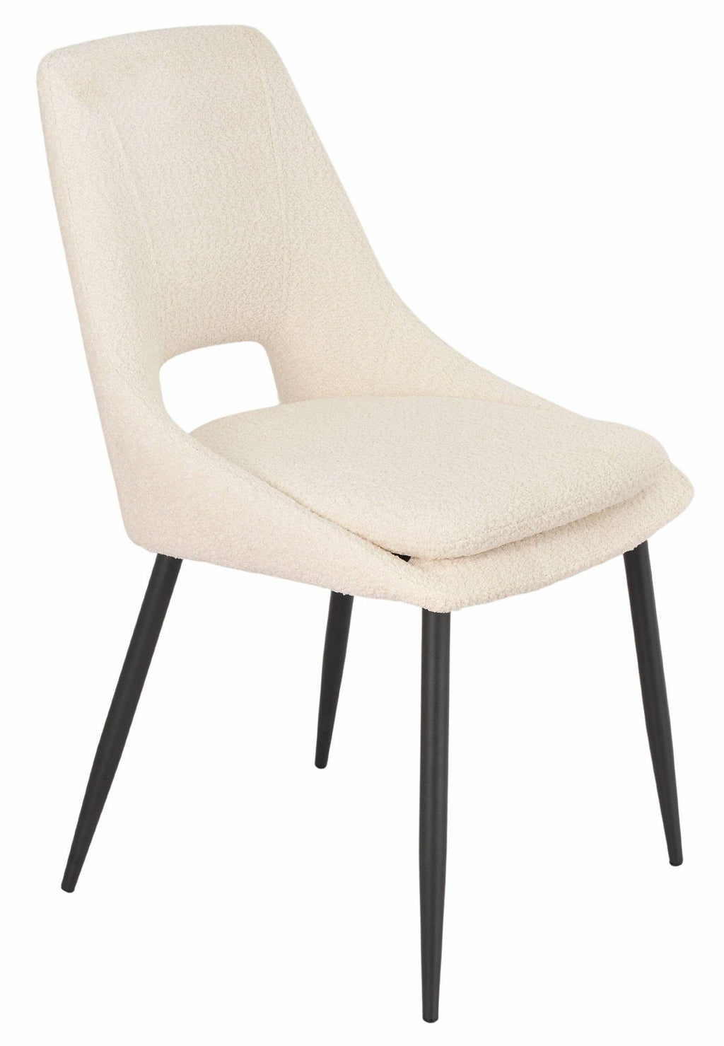 Atelier Fabric Dining Chair with Black Legs
