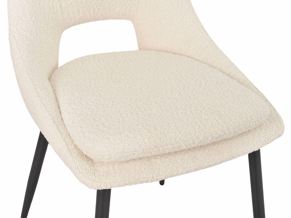 Atelier Fabric Dining Chair with Black Legs