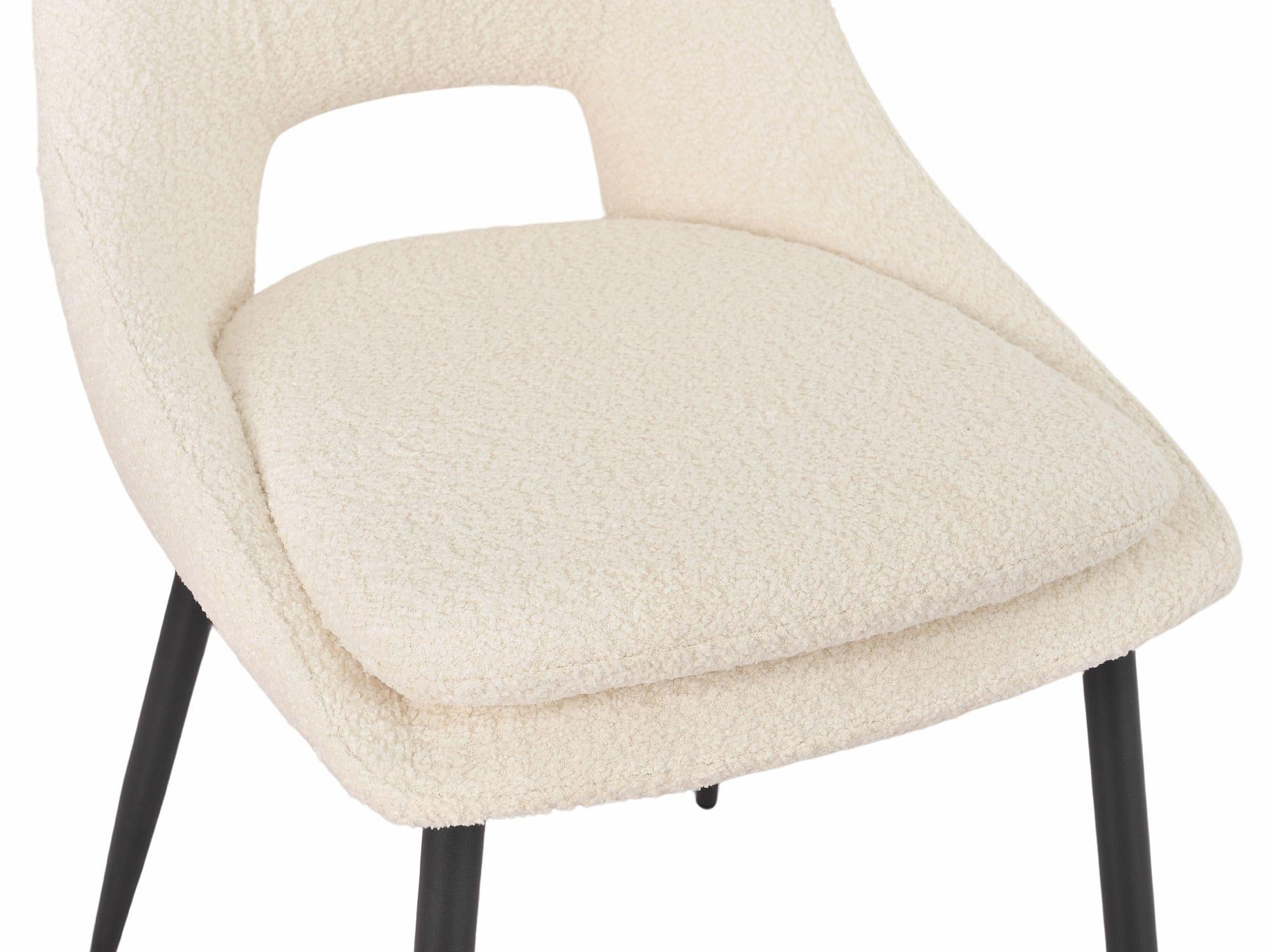 Atelier Fabric Dining Chair with Black Legs