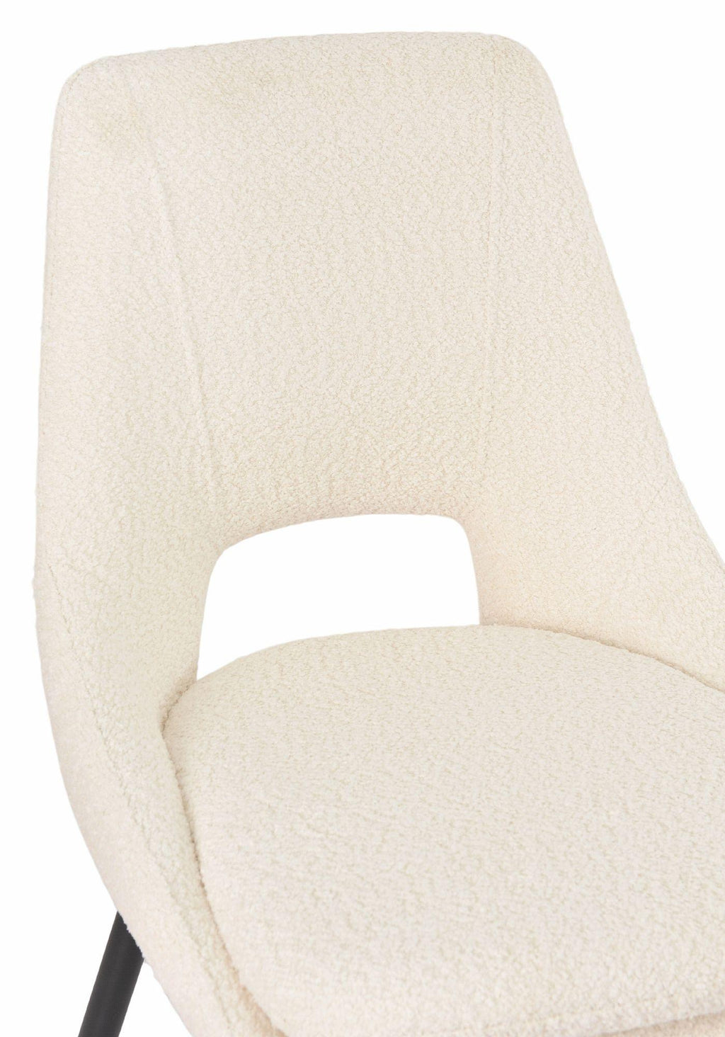 Atelier Fabric Dining Chair with Black Legs