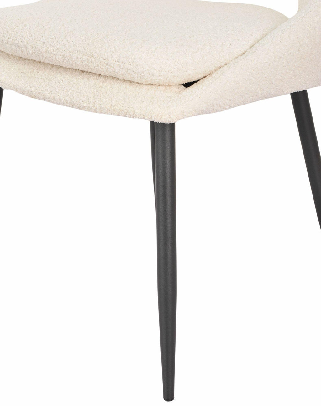 Atelier Fabric Dining Chair with Black Legs