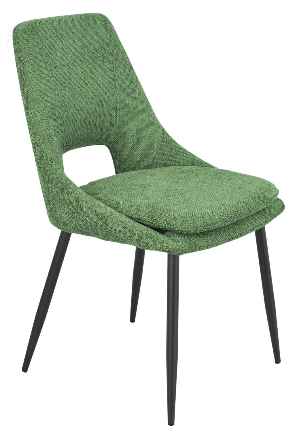 Atelier Fabric Dining Chair with Black Legs