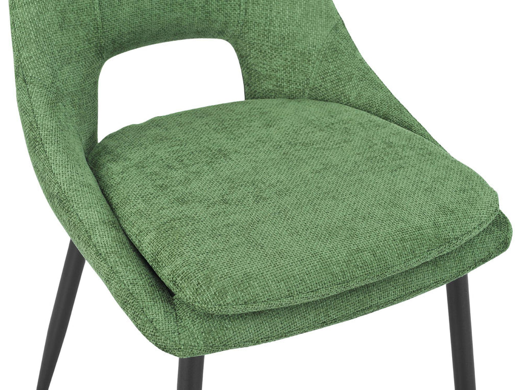 Atelier Fabric Dining Chair with Black Legs