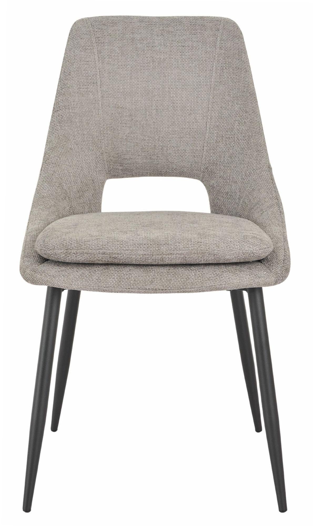 Atelier Fabric Dining Chair with Black Legs