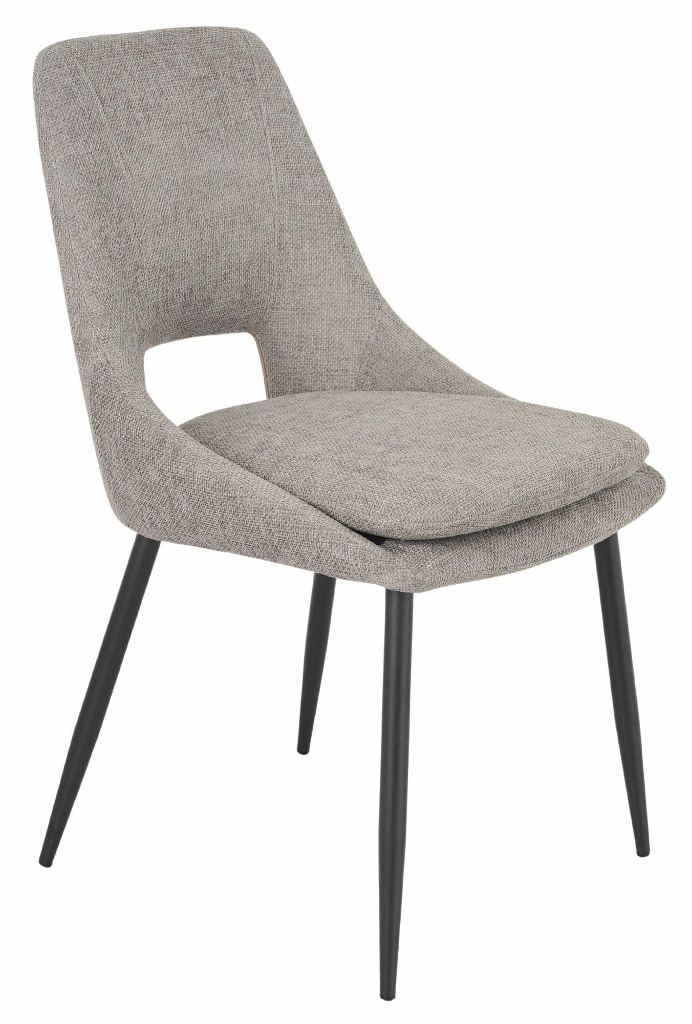 Atelier Fabric Dining Chair with Black Legs