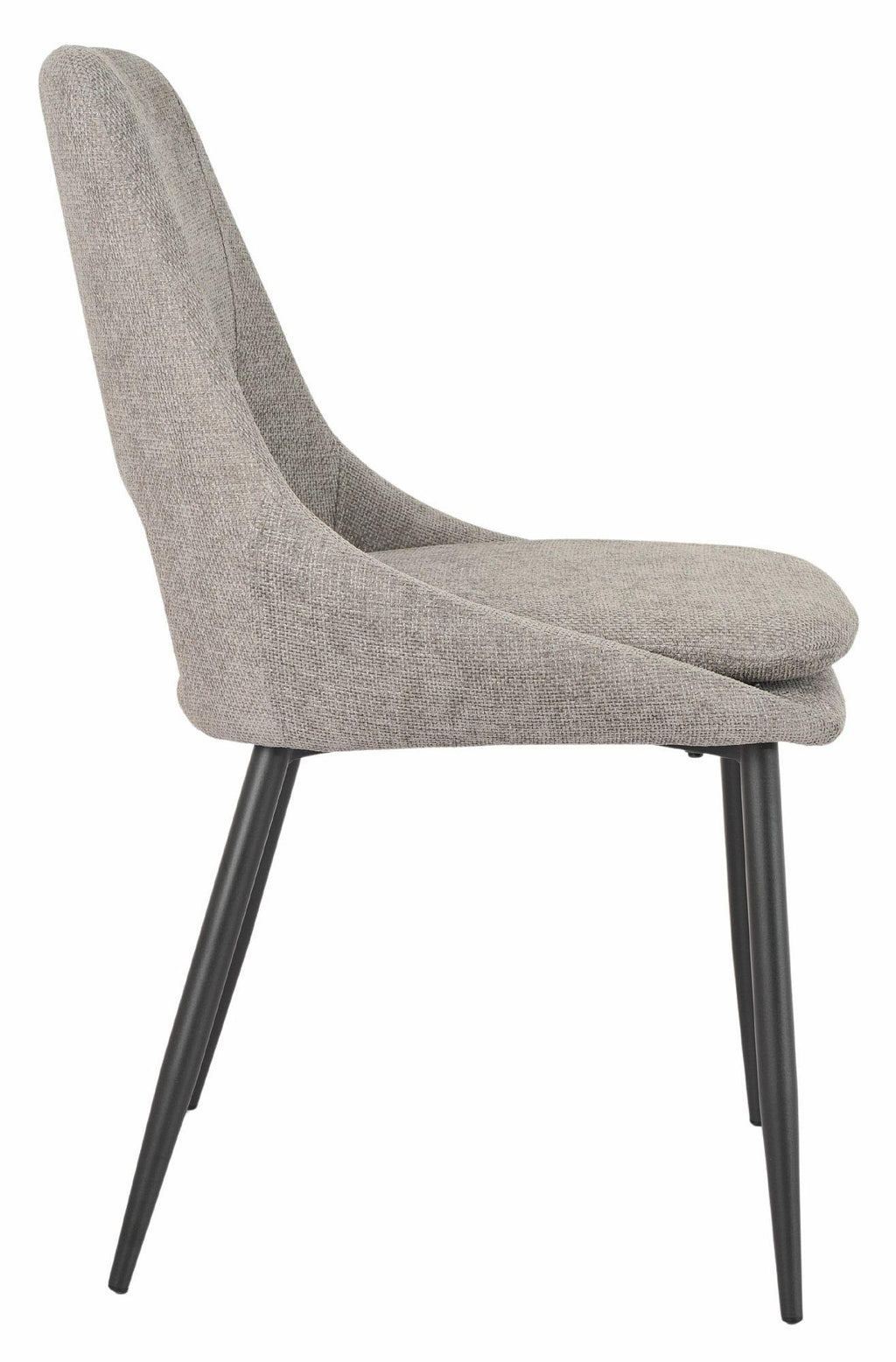 Atelier Fabric Dining Chair with Black Legs