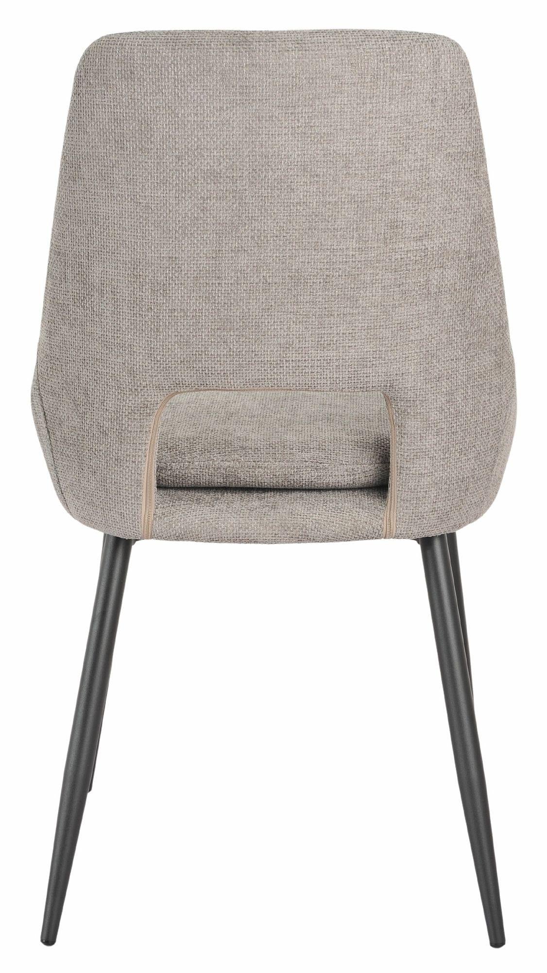 Atelier Fabric Dining Chair with Black Legs