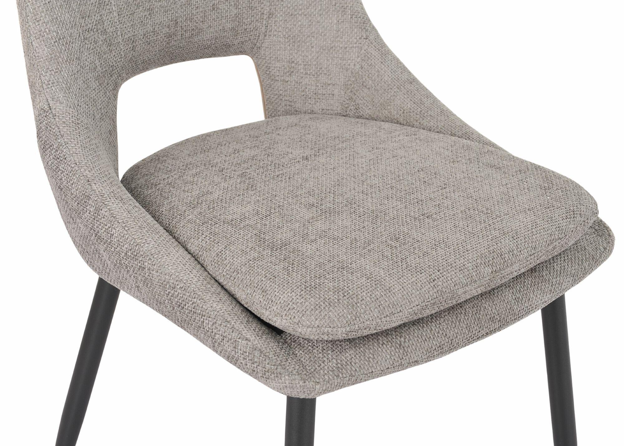 Atelier Fabric Dining Chair with Black Legs