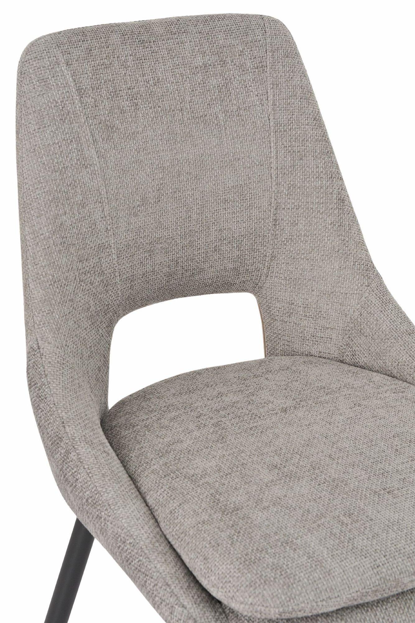 Atelier Fabric Dining Chair with Black Legs